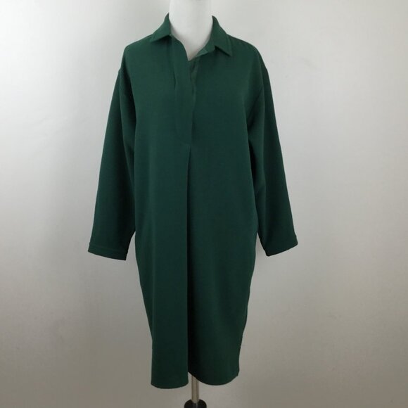 Madewell Forest Green Dress m - Picture 3 of 10